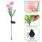 Solar LED Flower Stake Lights, 6-Pack Pink Chrysanthemum Lights for Outdoor Landscaping